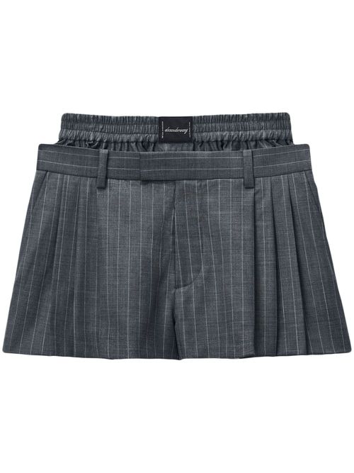 Boxers-inserted shorts - Grey
