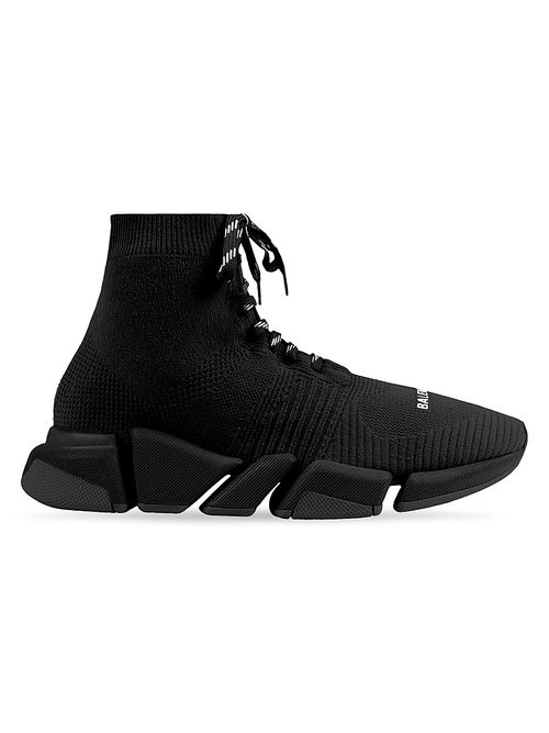 Men's Speed 2.0 Lace-up Recycled Knit Sneaker - Black