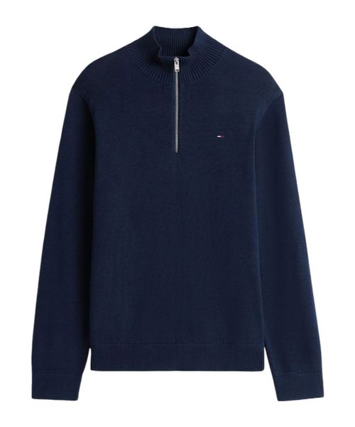 Tommy Flag Quarter-Zip Slim Jumper