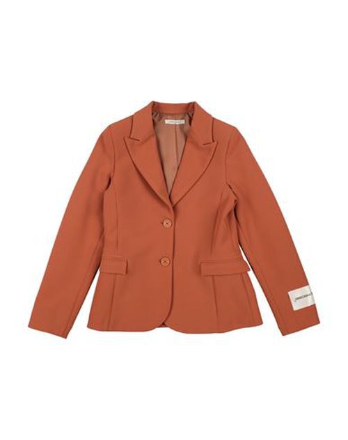 Kid Girl Blazer Camel Size 10 Polyester, Elastane