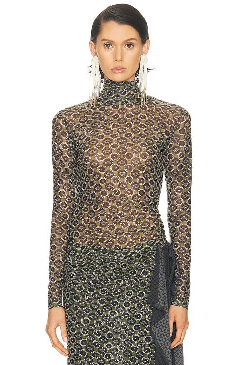 Dries Van Noten STRICK HOYSER in Grün - Green. S also in L