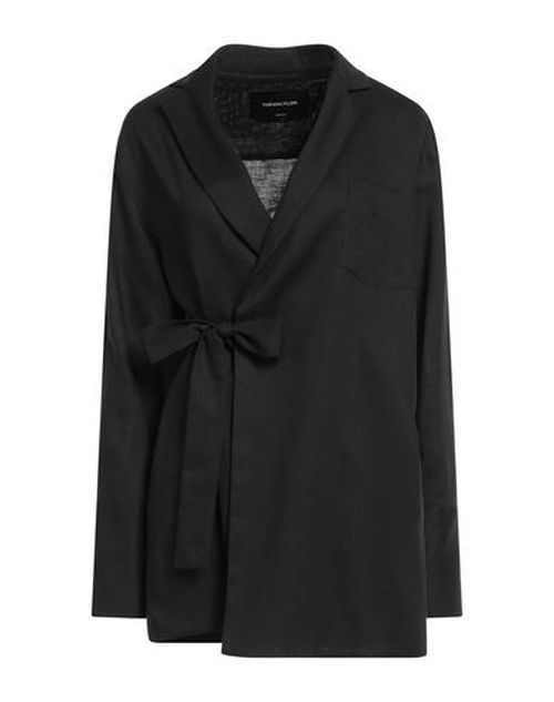 Fabiana Filippi Woman Jacket Black Size 12 Linen