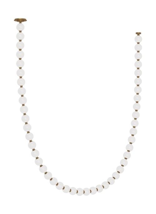 Natural Brass LED Chandelier from the Perle Collection