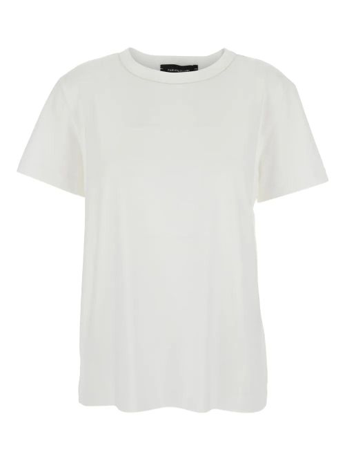 Crew-Neck Short-Sleeve T-Shirt — White