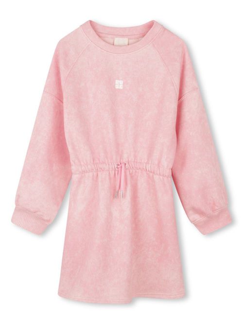 4G-motif cotton dress - Pink