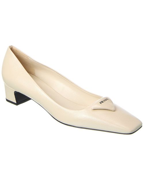 Patent Saffiano Leather Pump