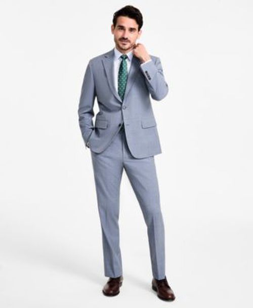B By Mens Classic Fit Suit Jacket Pants
