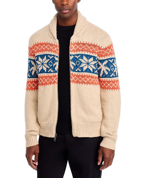 Snow Regular Fit Zip Cardigan Sweater