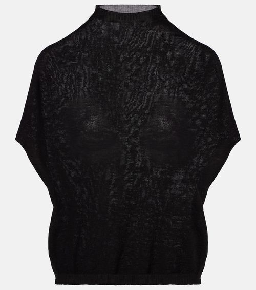 Wool turtleneck top