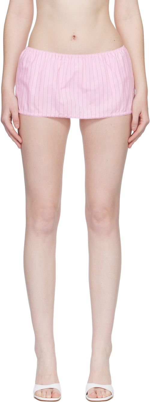 Pink Stripe Bloomer Skort