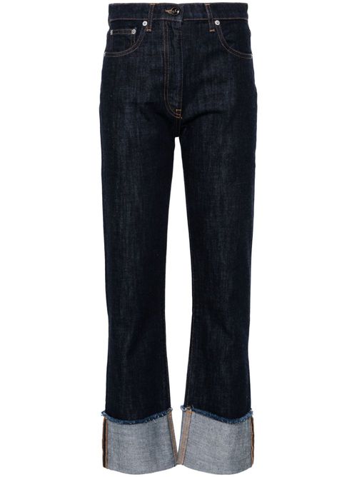 Turn-up hem jeans - Blue