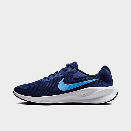 Men's Revolution 7 Road Running Shoes in Blue Void/White/Black