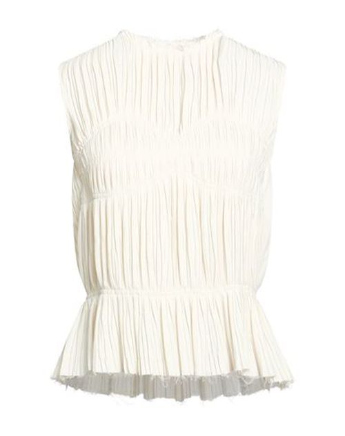 Woman Top Off white Size 4 Acetate, Silk