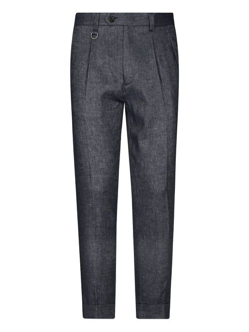 Paolo Pecora pleat-detailing trousers - Blue