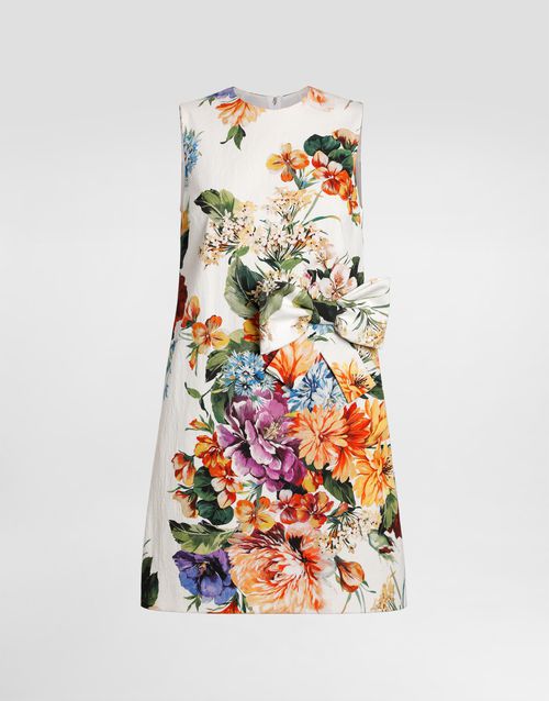 Flower bouquet-print dress