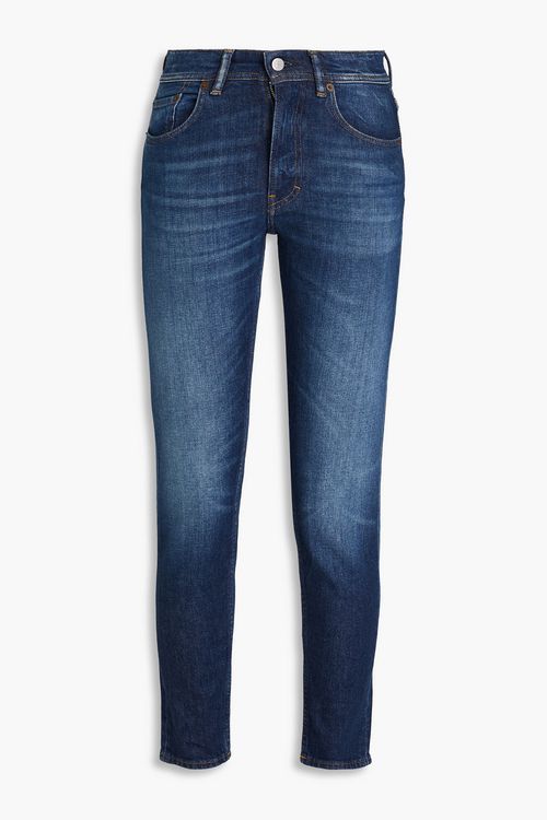 High-rise slim-leg jeans - Blue - 23W-32L