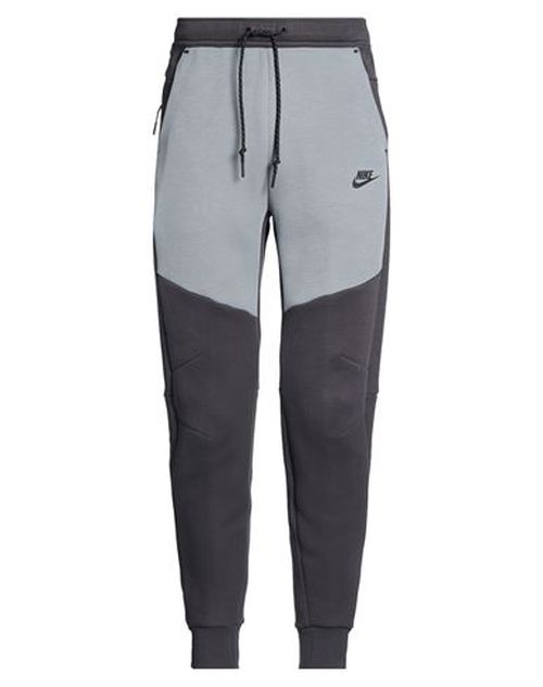Man Pants Grey Size L Cotton, Polyester
