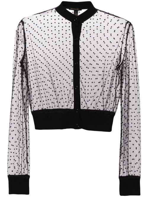 Merci long sleeve cardigan - BLACK