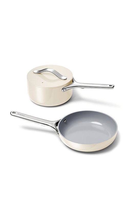 Caraway LOT DE MINI DUOS NON-STICK CERAMIC MINI FRY PAN & MINI SAUCE PAN DUO en Crea