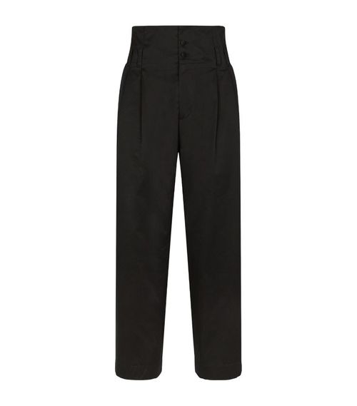 High-Waist Tailored Trousers