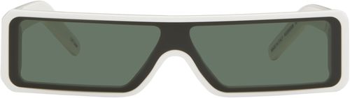 Rick Owens White Gethsemane Geth Sunglasses