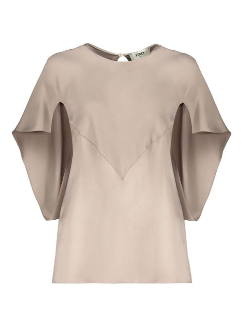 FENDI silk blouse - Neutrals