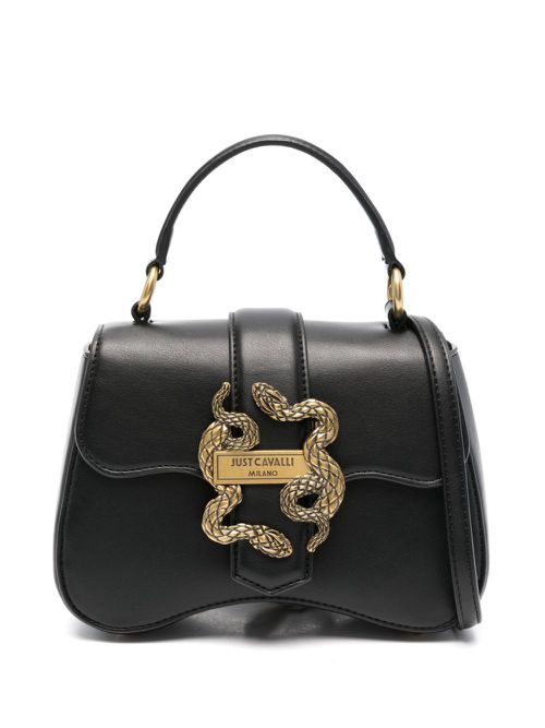 Logo-buckle tote bag - Black