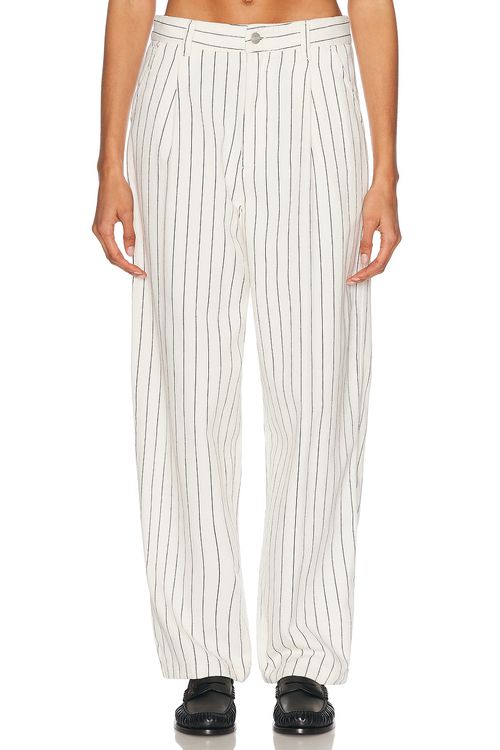 Carhartt WIP Hendry Pant in Seaton Stripe Wax & Dark Navy - Navy. 31 also in