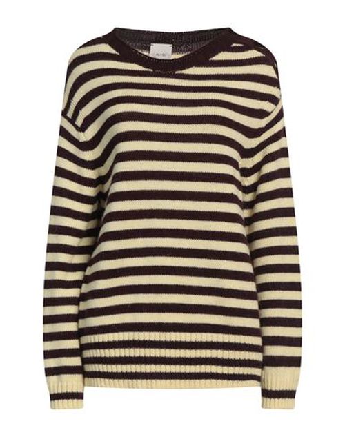 Alysi Woman Sweater Yellow Size M Acrylic, Alpaca wool, Merino Wool