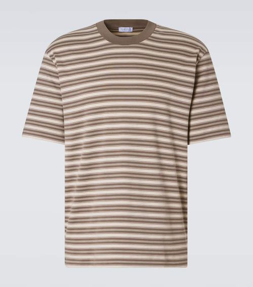 Striped cotton jersey T-shirt