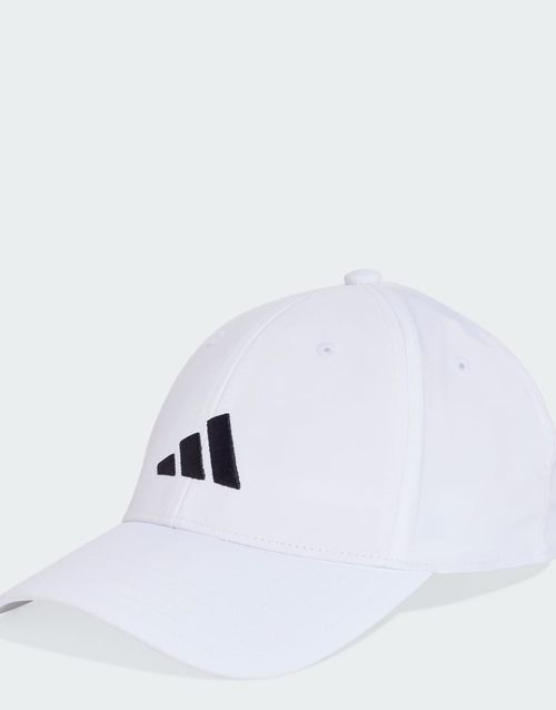 Adidas performance New logo embroidered baseball cap in white / black