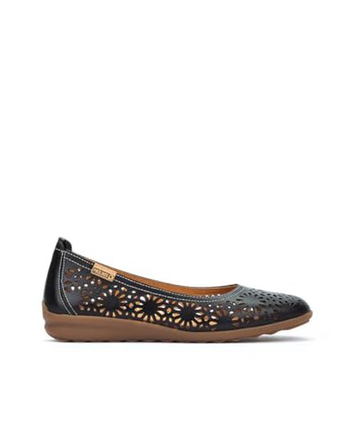 PIKOLINOS Ballerina Flats Leather Alcoi for Woman Brandy
