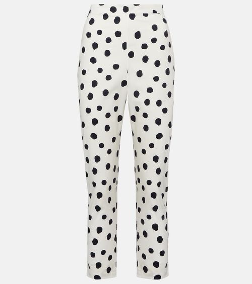 Cotton-blend capri pants