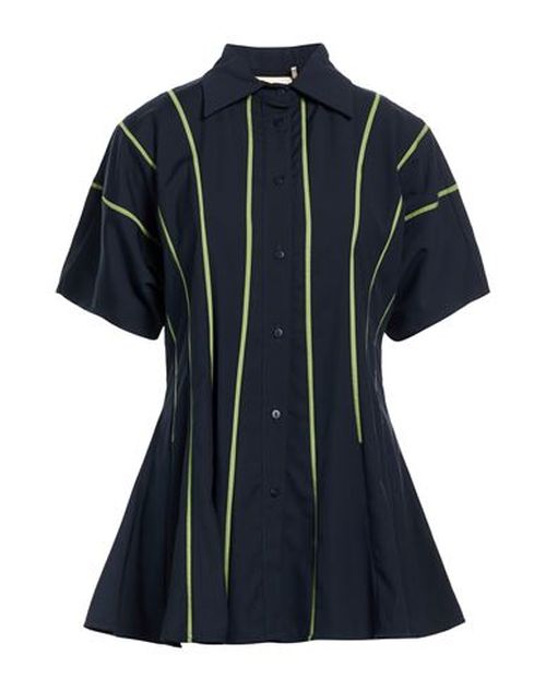 Woman Shirt Navy Size M Polyester, Viscose