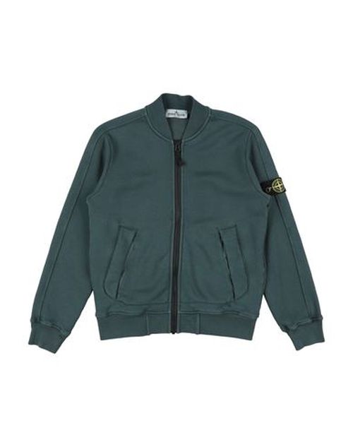 Kid Boy Sweatshirt Dark green Size 10 Cotton
