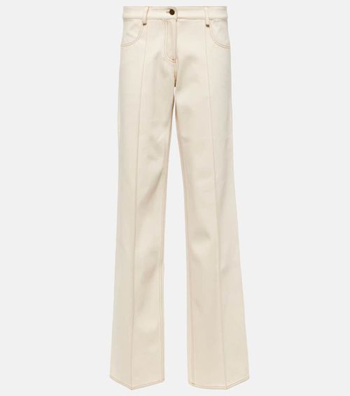 Tuxis low-rise cotton wide-leg pants