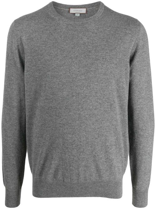 Crew-neck cashmere jumper - Grey