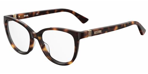 Moschino MOS559 086 Women's Eyeglasses Tortoiseshell Size 53 - Blue Light Block Available