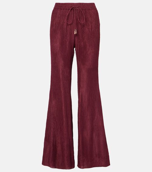 Claude silk flared pants