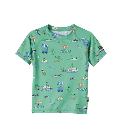 Neptune printed rashguard top