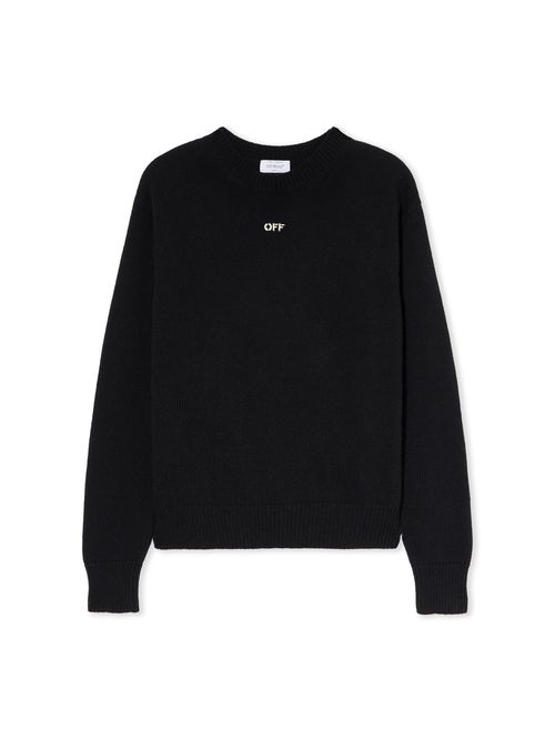 Thinkman Arrow Knit Crewneck - Male Knitwear Black