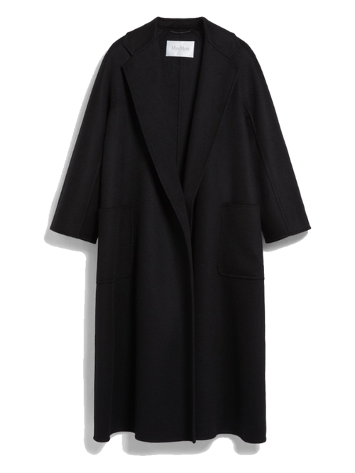 Black Ludmilla Cashmere Belted Coat
