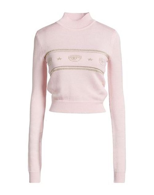 Woman Turtleneck Light pink Size XL Acrylic, Wool, Viscose, Polyester, Metallic fiber
