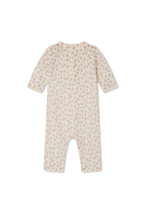 Patterned Jumpsuit, Unisex, Cream
