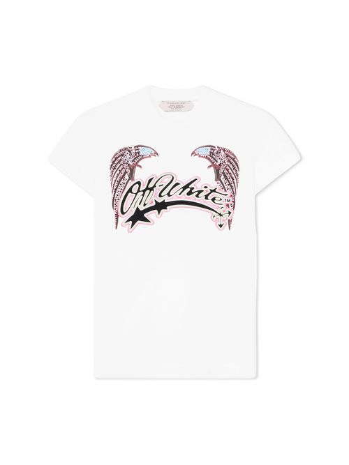 Swarovski Double Eagle Slim Tee - Female T-shirts White
