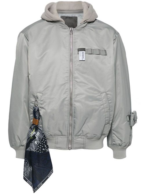 Hooded zip-up jacket - Grey