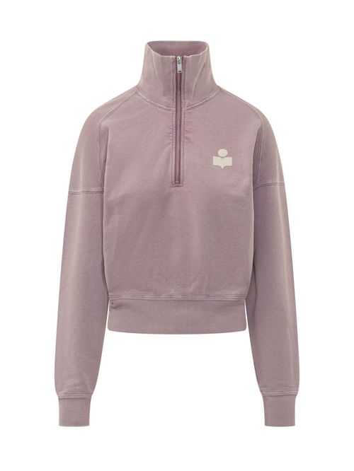 Pink Turtle Neck Logo Sweatshirt