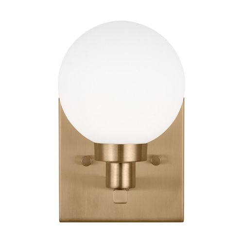 Clybourn 1-Light Bathroom Vanity Light in Satin Bra