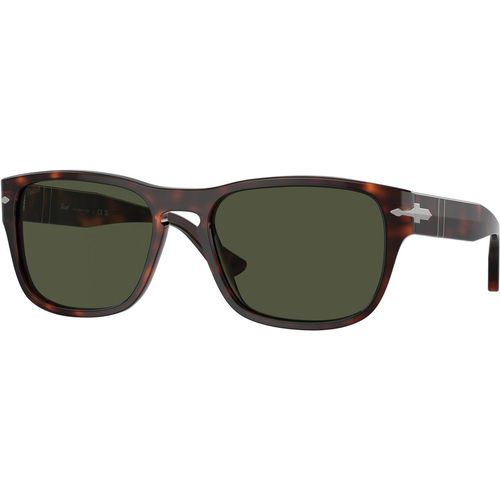 Persol Unisex Persol PO3341S 24/31 Sunglasses Acetate Turtle Green Pillow Norma