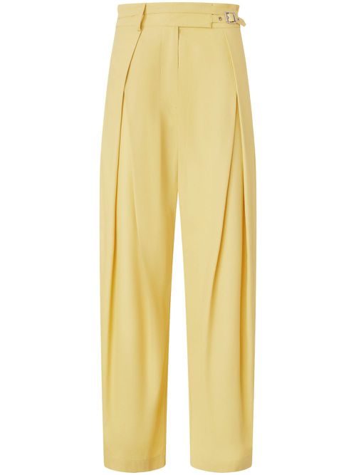 PINKO belted trousers - Yellow
